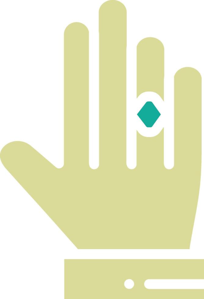 Ring in Hand Vector Icon