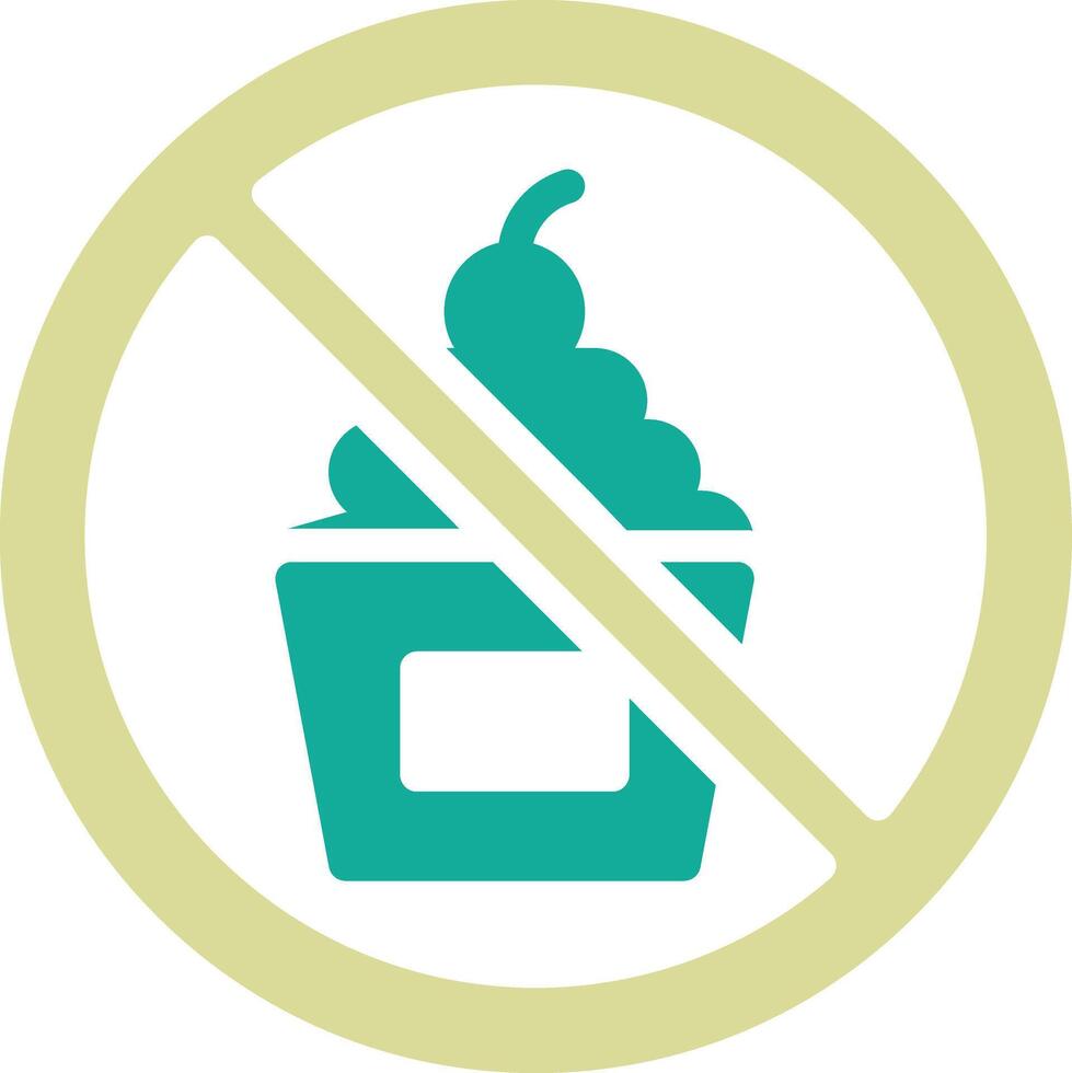 No Sweet Vector Icon