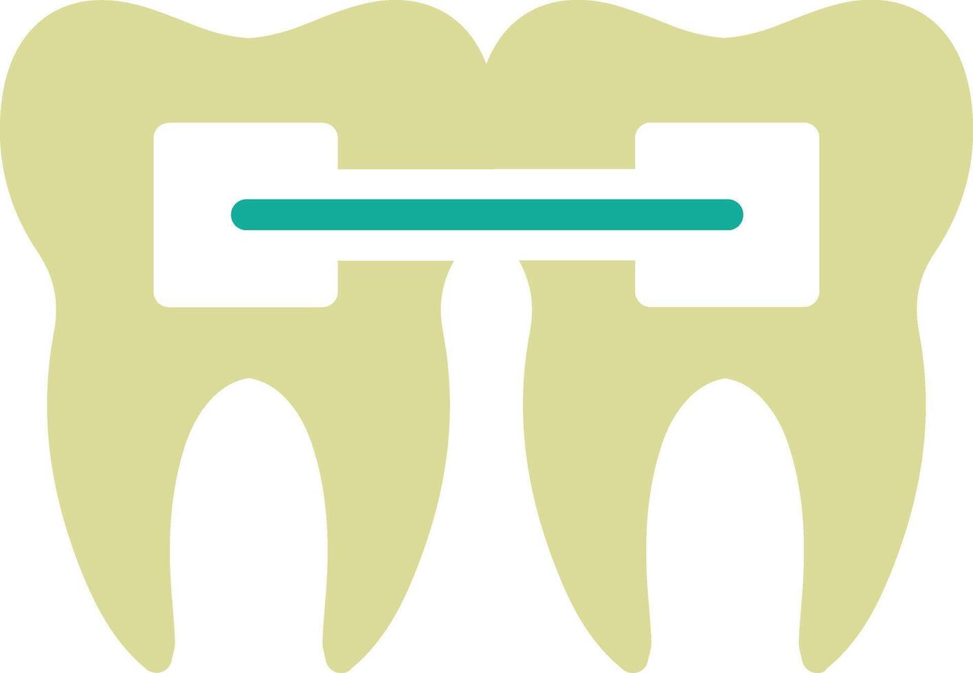 Tooth Braces Vector Icon