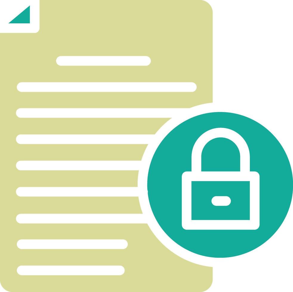 Document Security Vector Icon