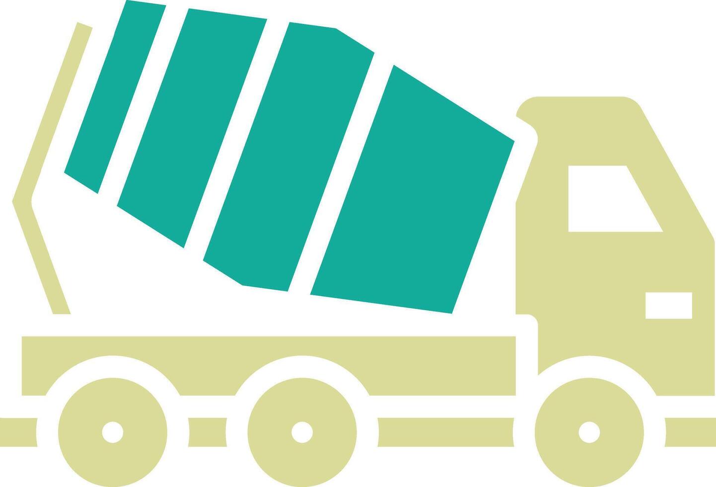 Conscrete Mixer Truck Vector Icon