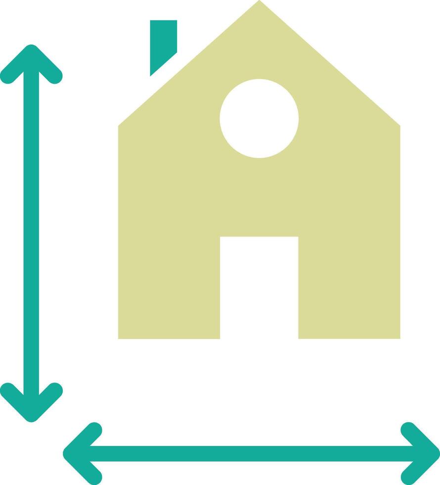 House Measurement Vector Icon