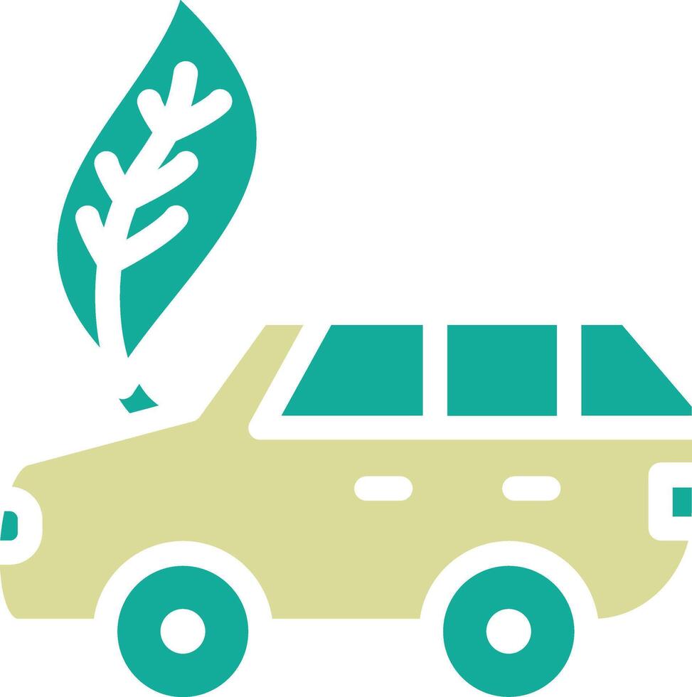 Eco Car Vector Icon