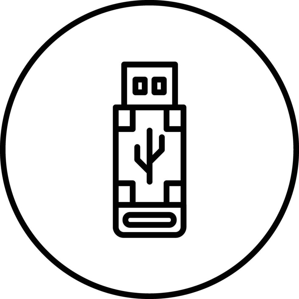 USB Vector Icon Vector Icon