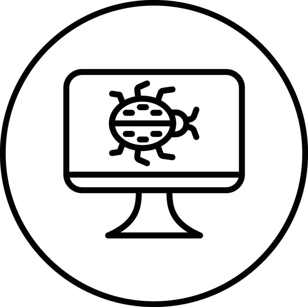 Computer Virus Vector Icon Vector Icon