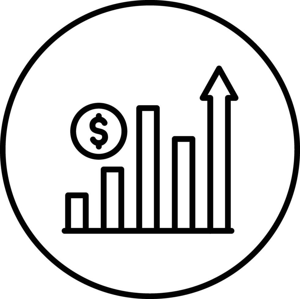 Growth Graph Vector Icon