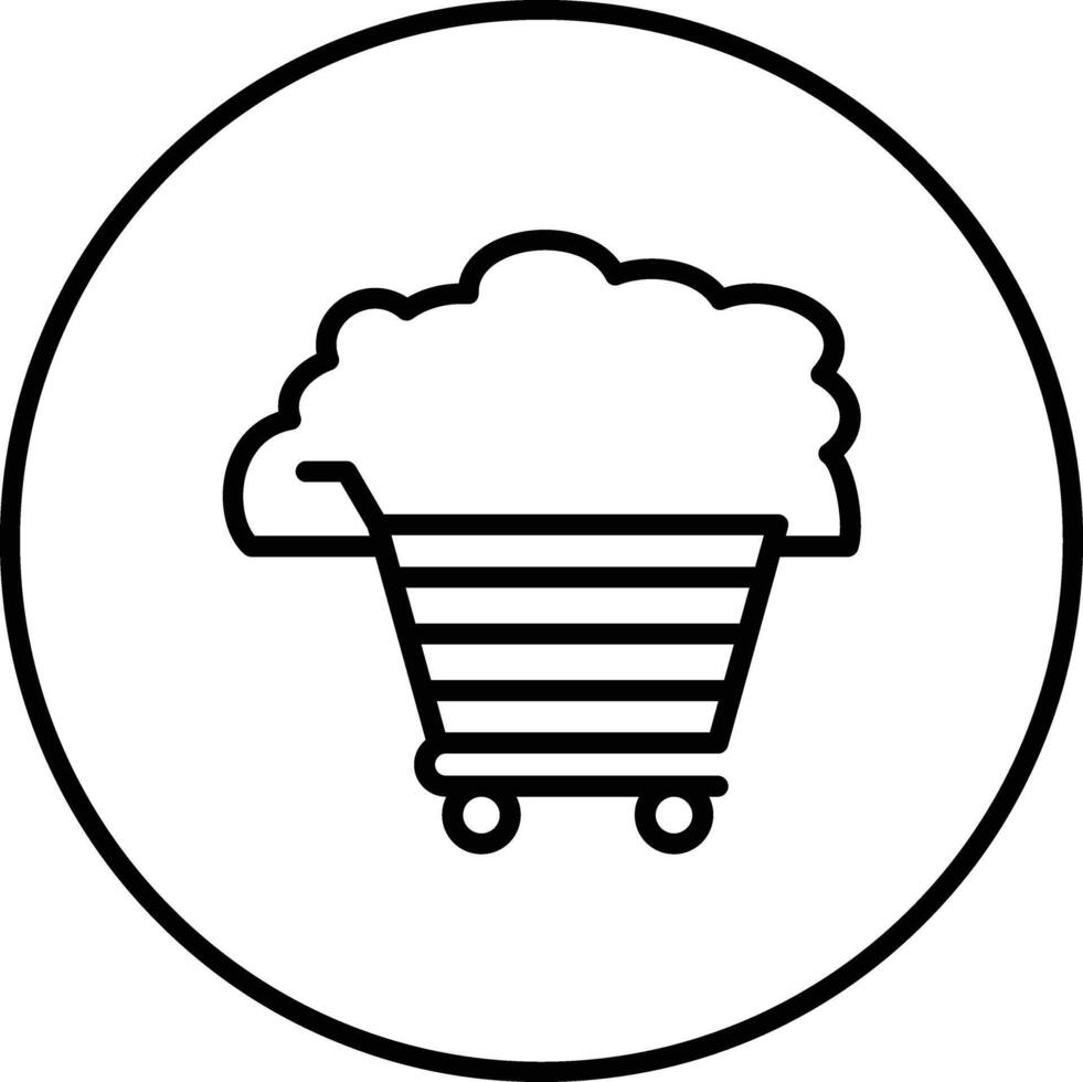 Cloud Cart Vector Icon
