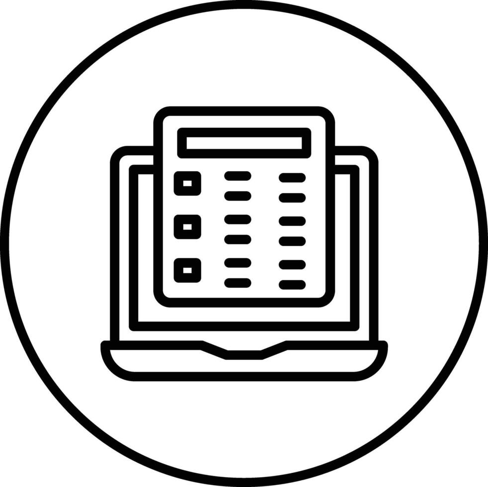 Online Exam Vector Icon