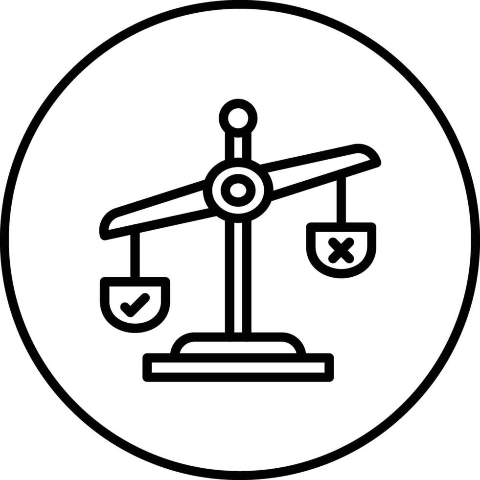 Balance Decision Vector Icon
