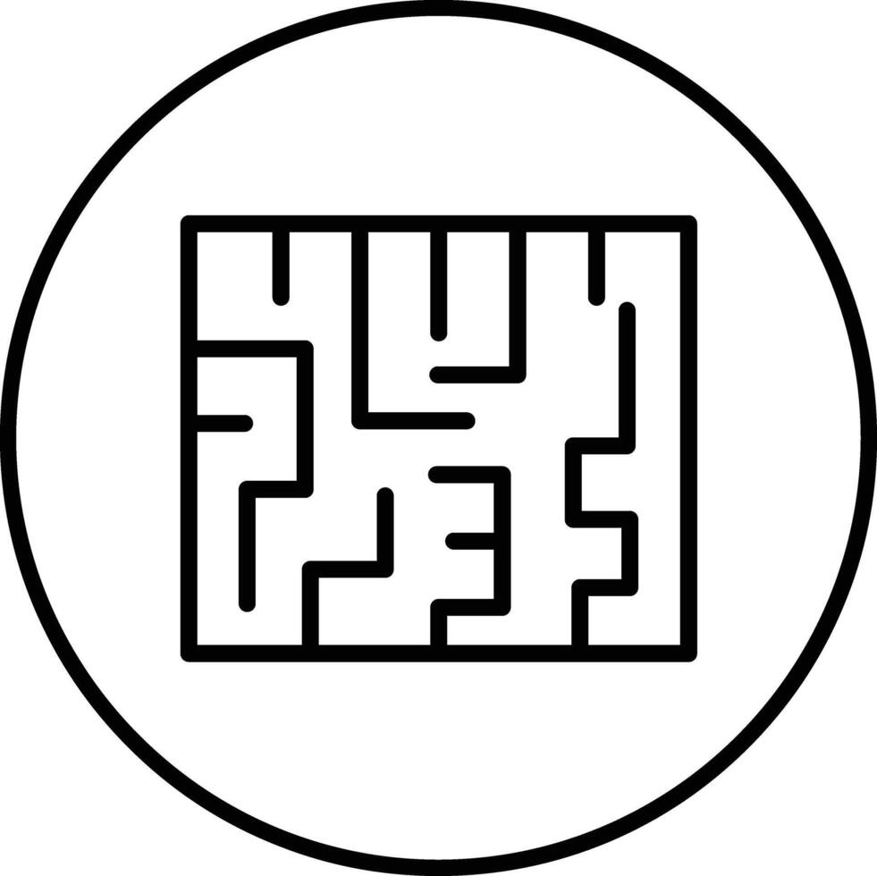 Maze Challenge Vector Icon