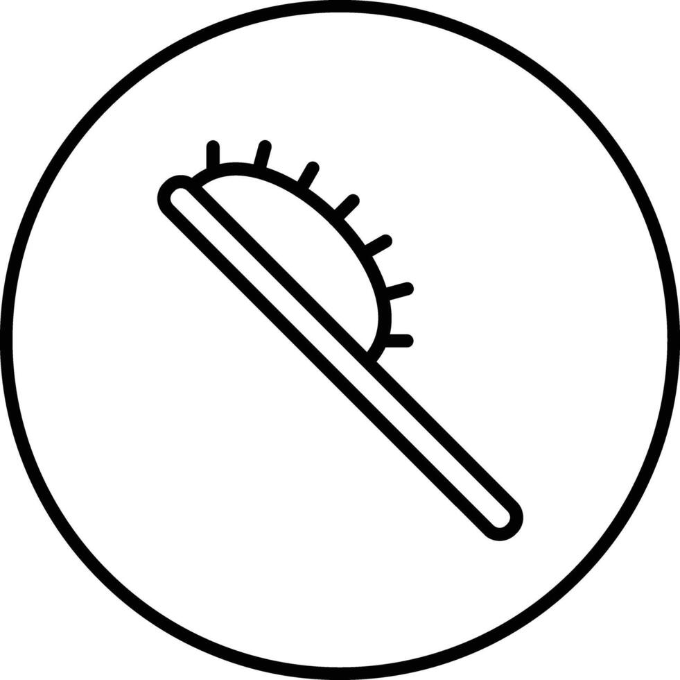 Hair Brush Vector Icon