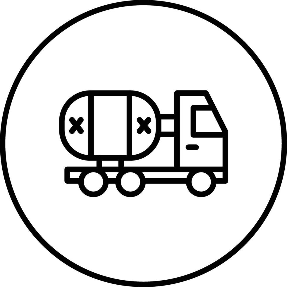 Oil Tanker Vector Icon