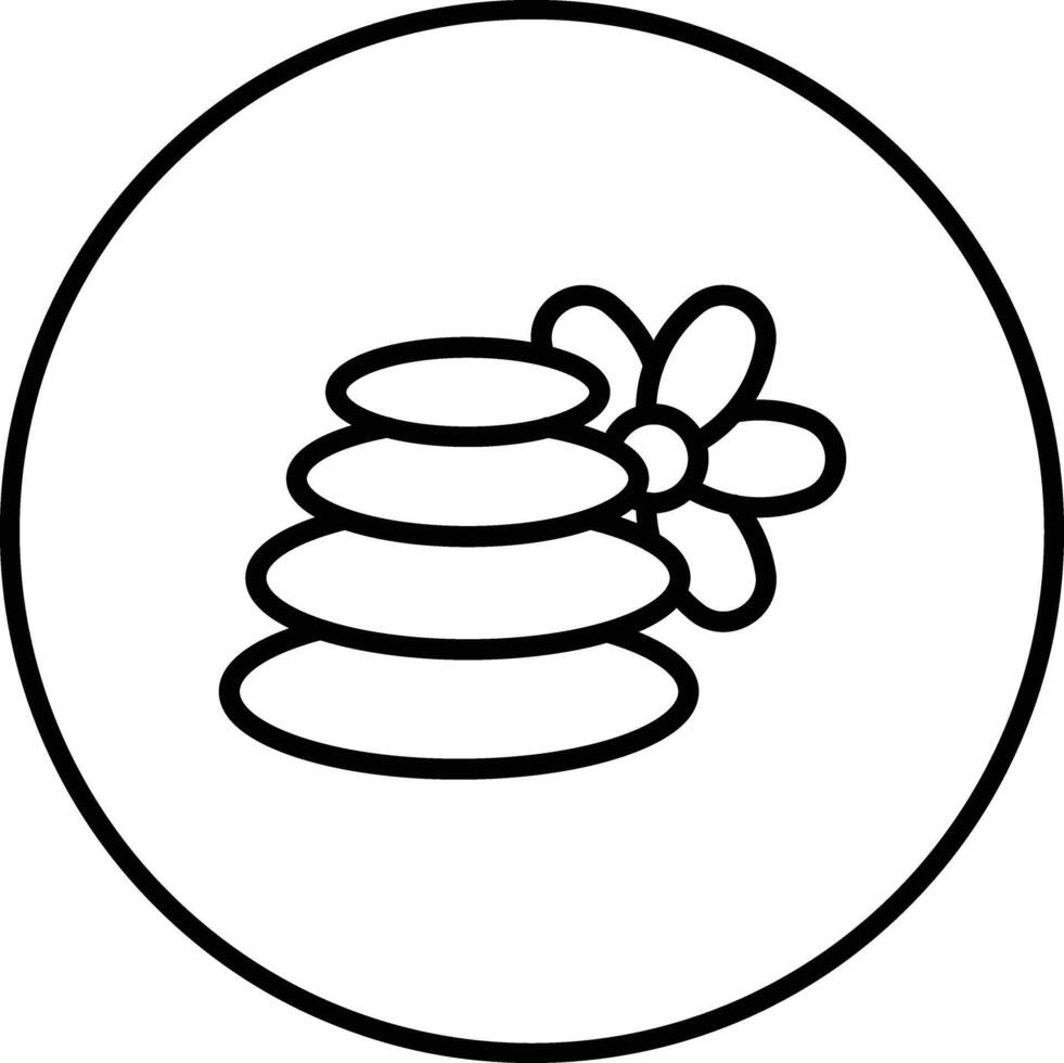 Hot Stone Vector Icon