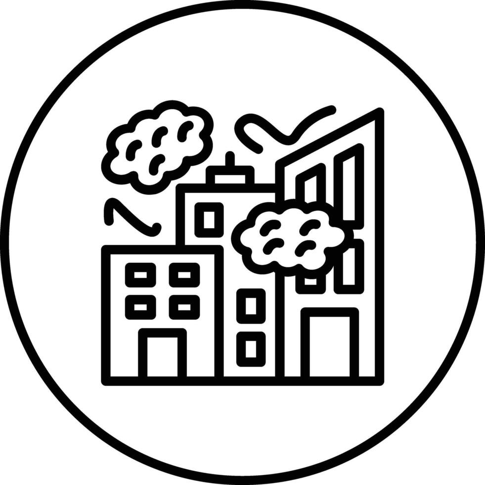 City Pollution Vector Icon