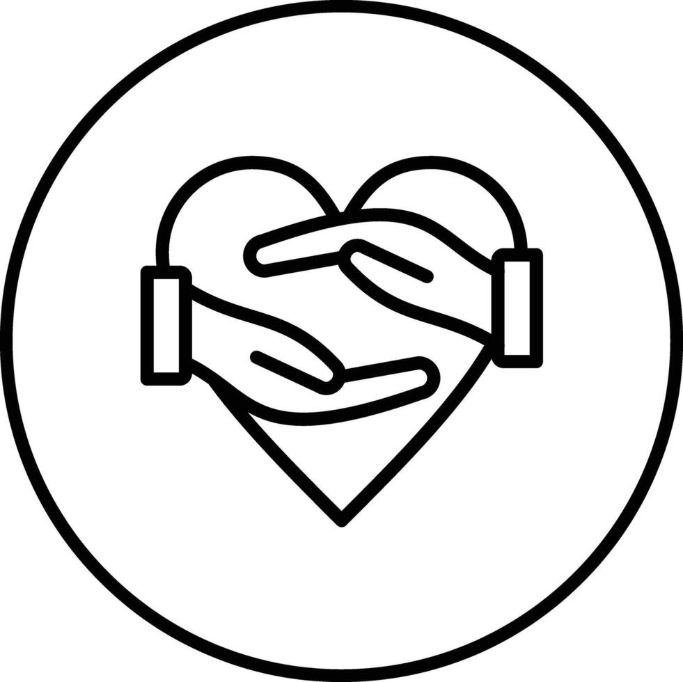 Helping Hand Vector Icon
