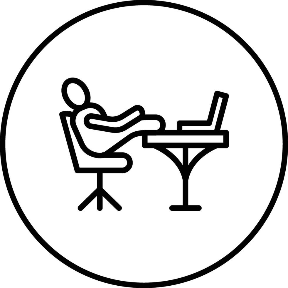 Relax Work Vector Icon