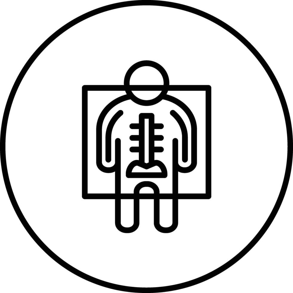 Man X ray Vector Icon