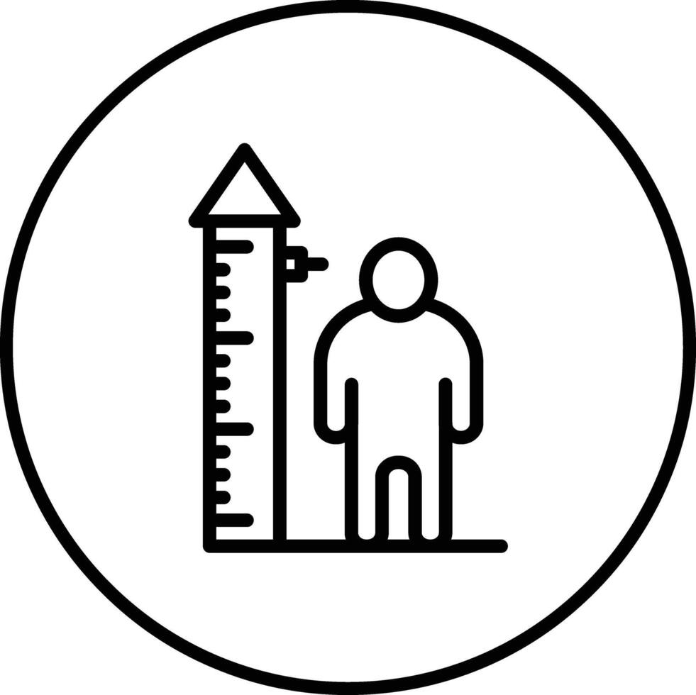 Height Check Vector Icon