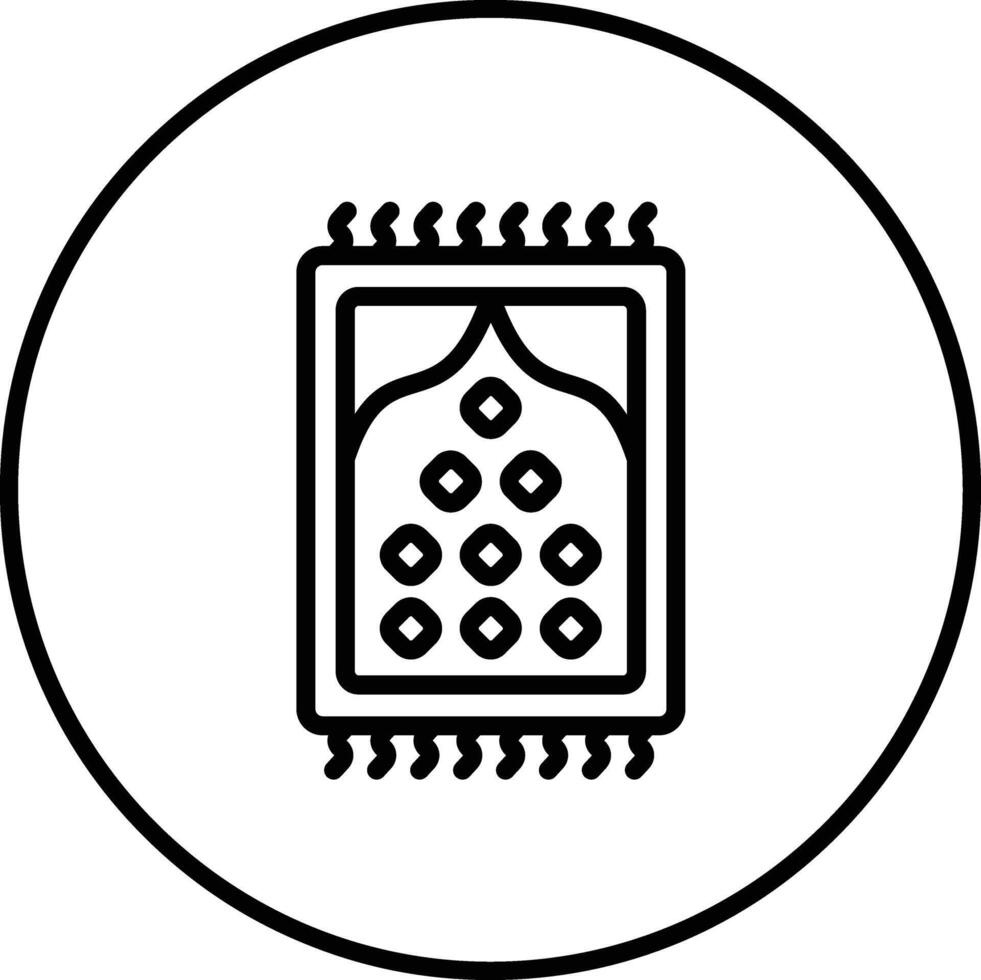 Prayer Mat Vector Icon