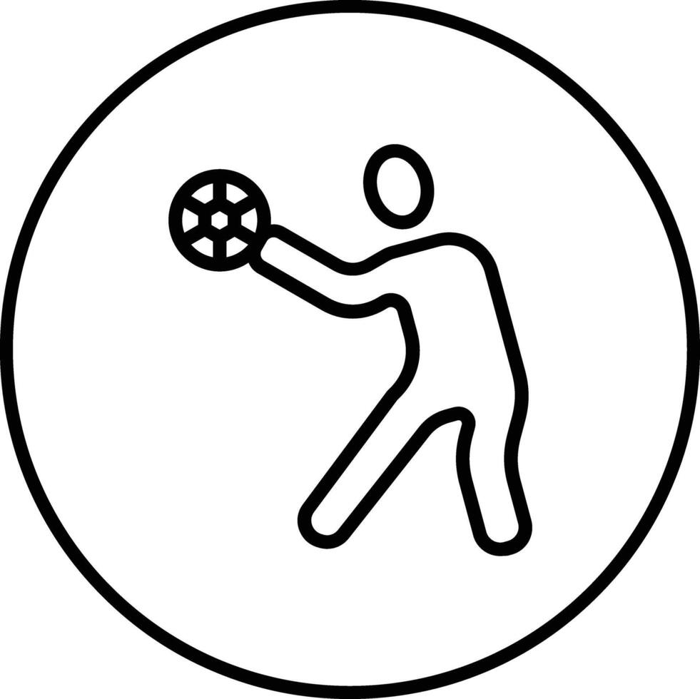 icono de vector de balonmano