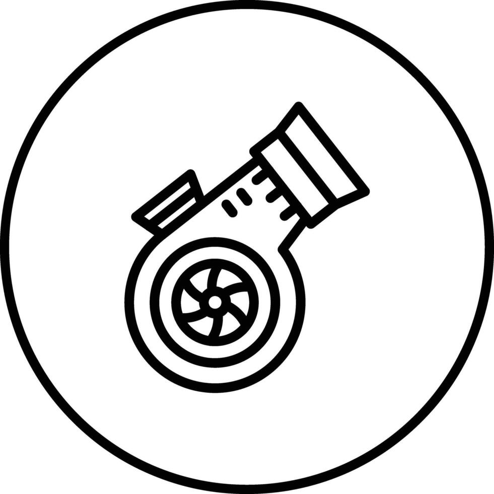 icono de vector turbo