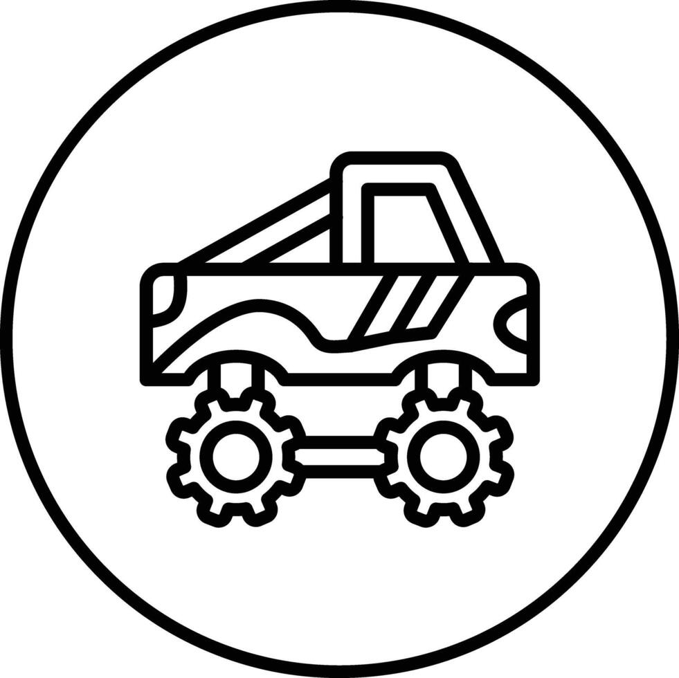 Race Truck Vector Icon