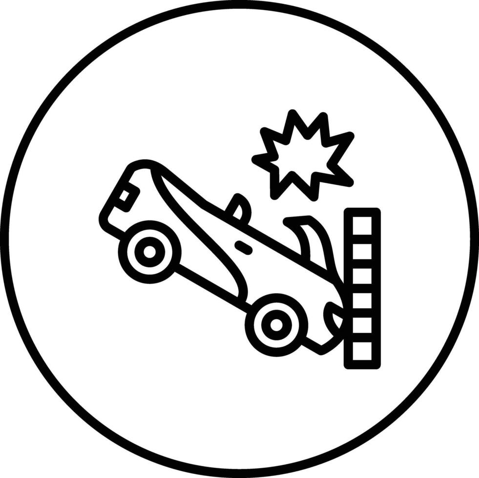 Race Accident Vector Icon