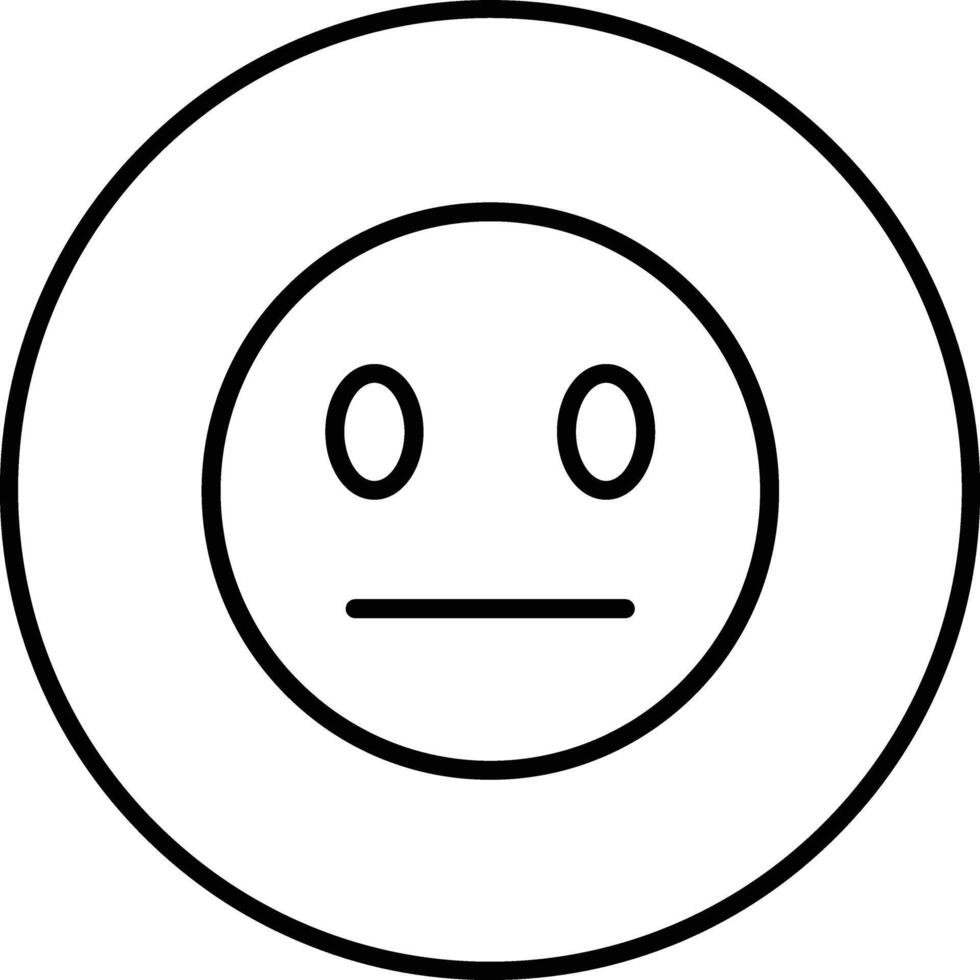 Expressionless Face Vector Icon