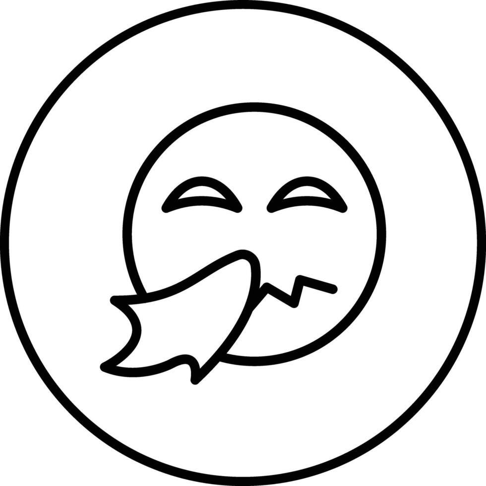 Sneezing Face Vector Icon