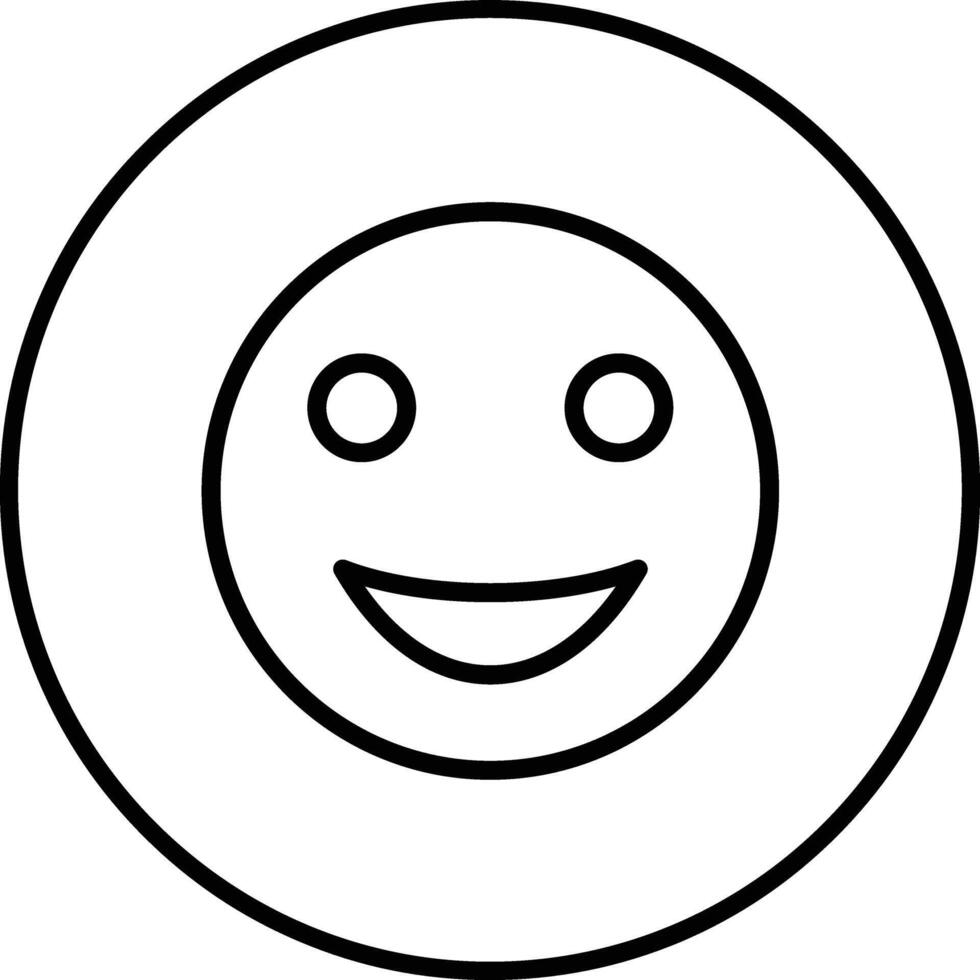 Smiling Face Vector Icon