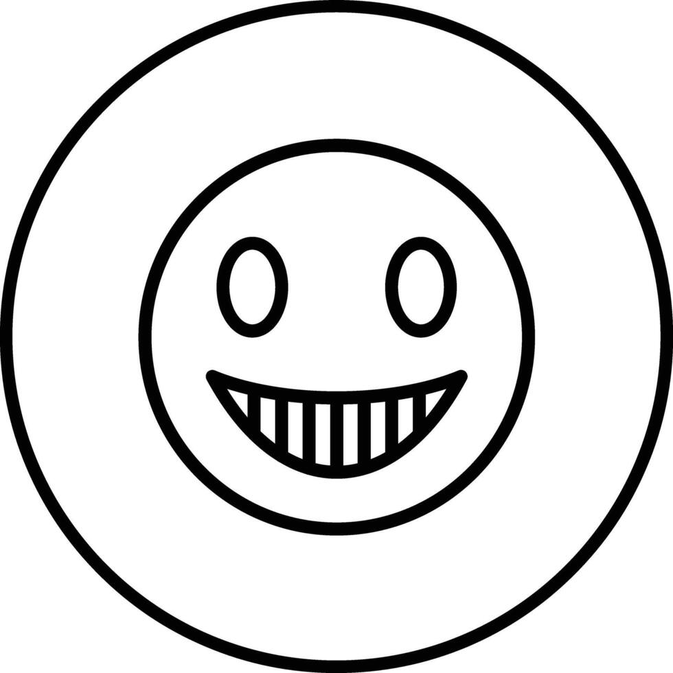 Grinning Face with Smiling Eyes Vector Icon
