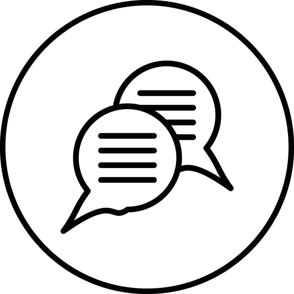 Chatting Vector Icon
