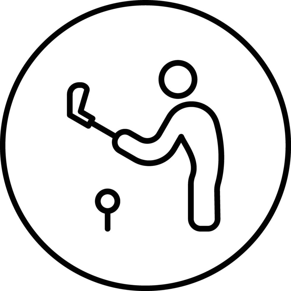 Golf Player Vector Icon