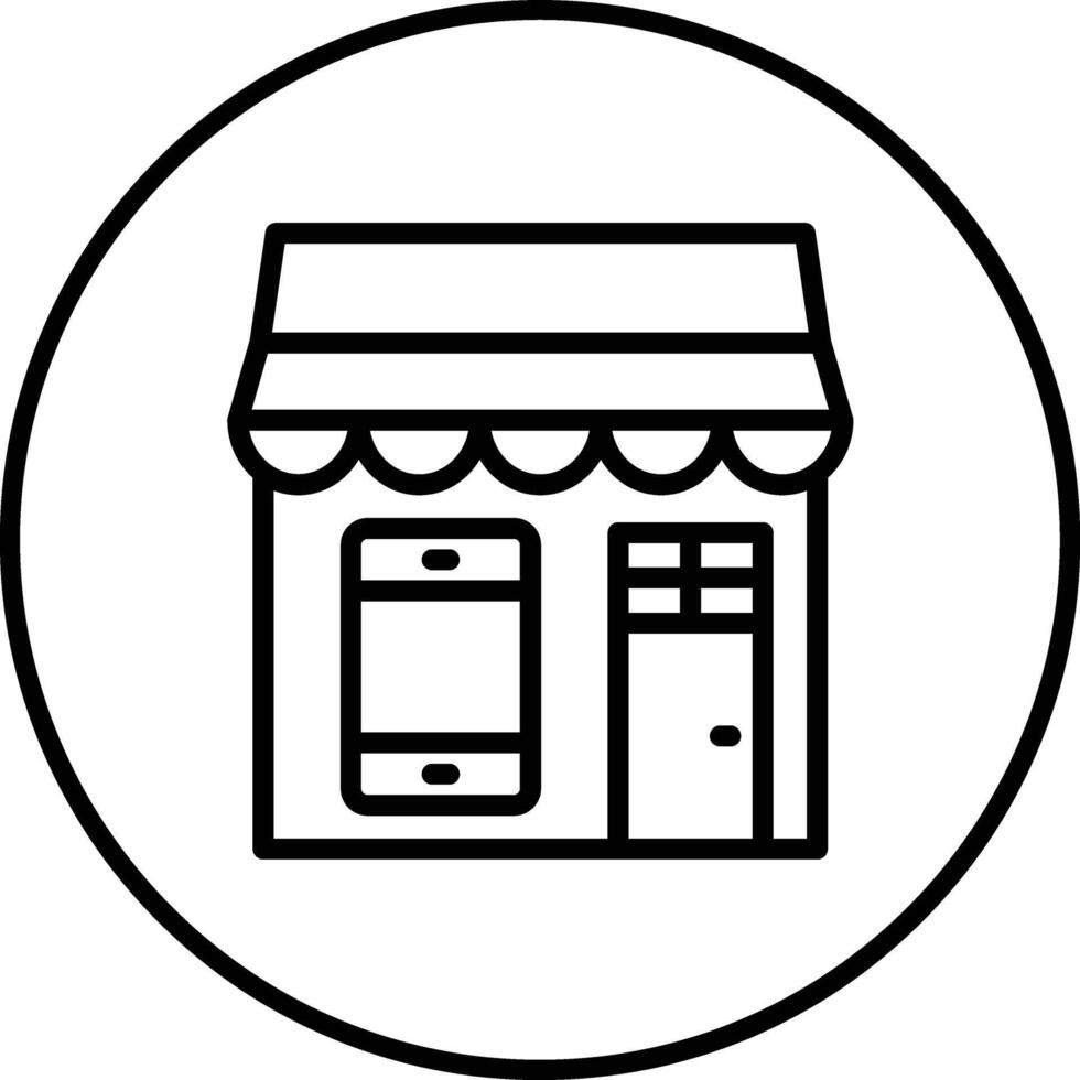 Mobile Shop Vector Icon