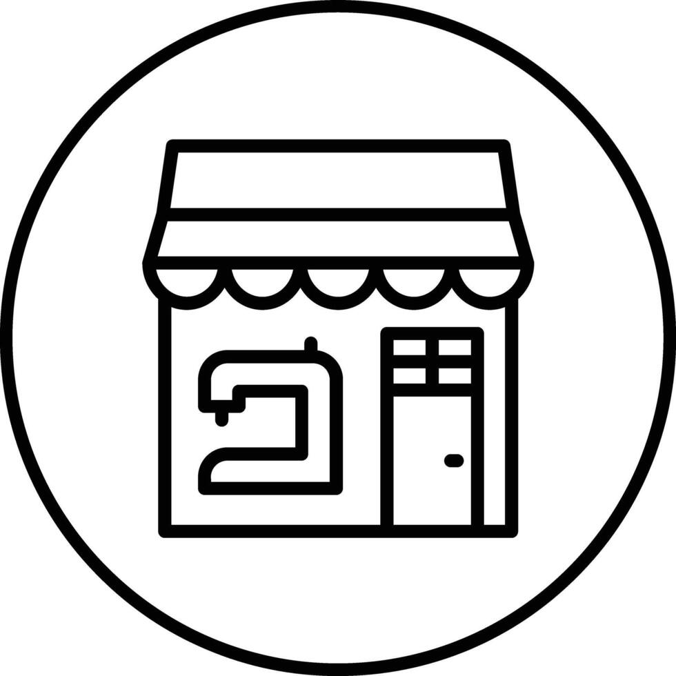 Tailor Shop Vector Icon