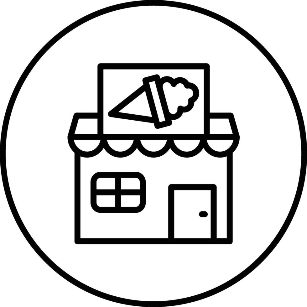 Icecream Shop Vector Icon
