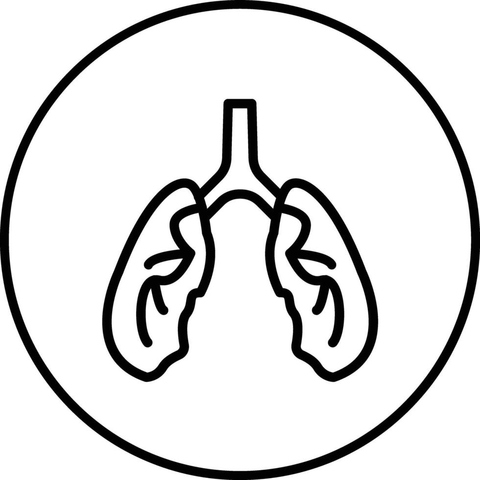 Lungs Vector Icon