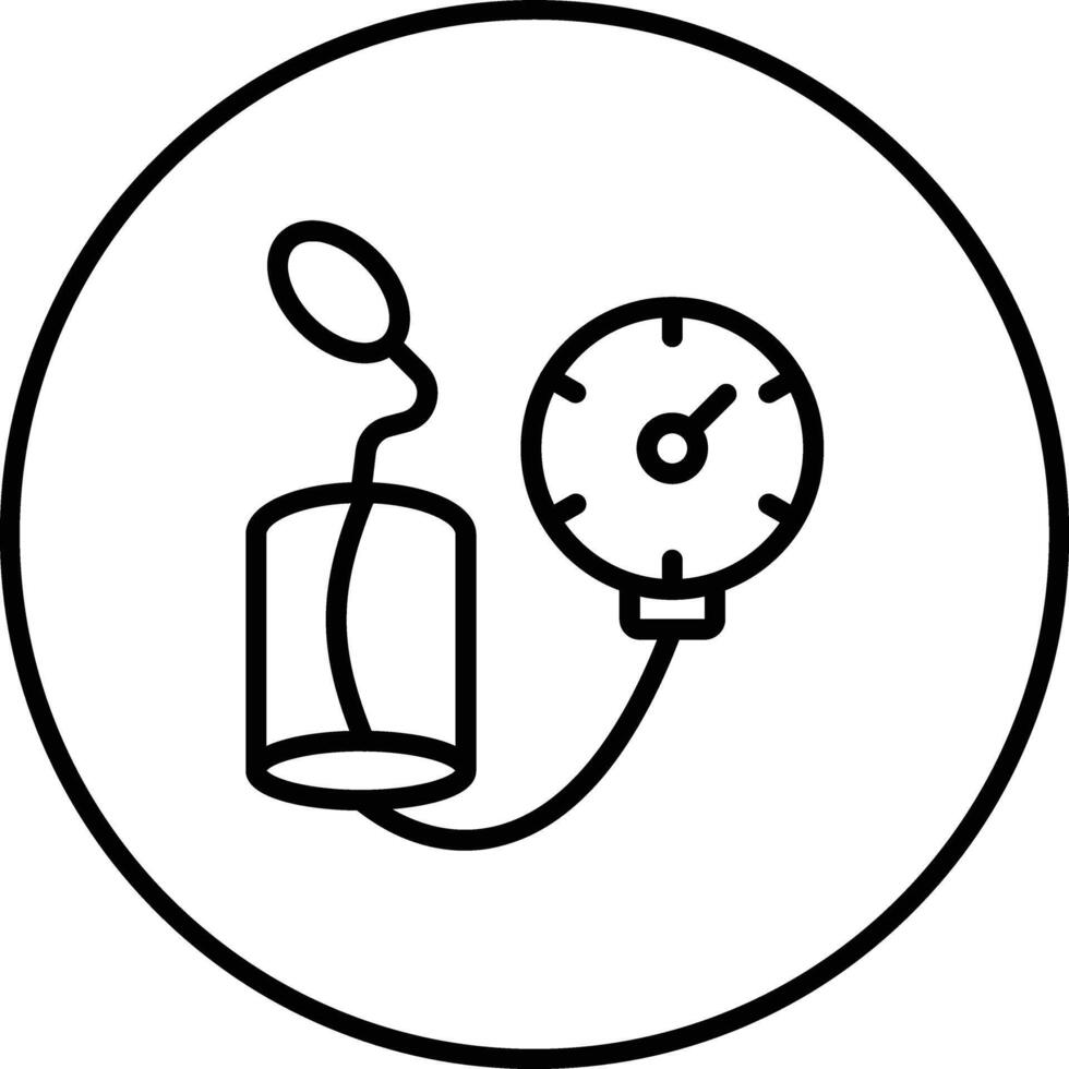 Blood Pressure Gauge Vector Icon