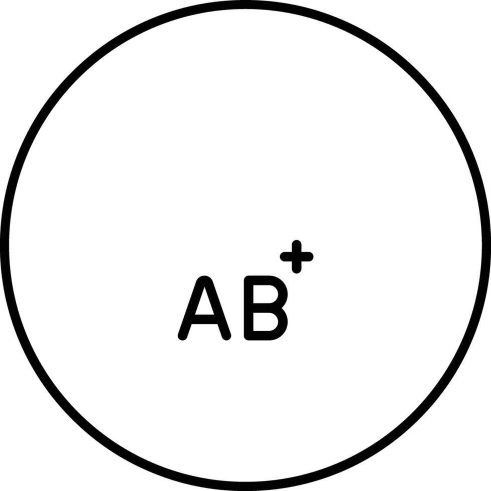 Blood Types Vector Icon
