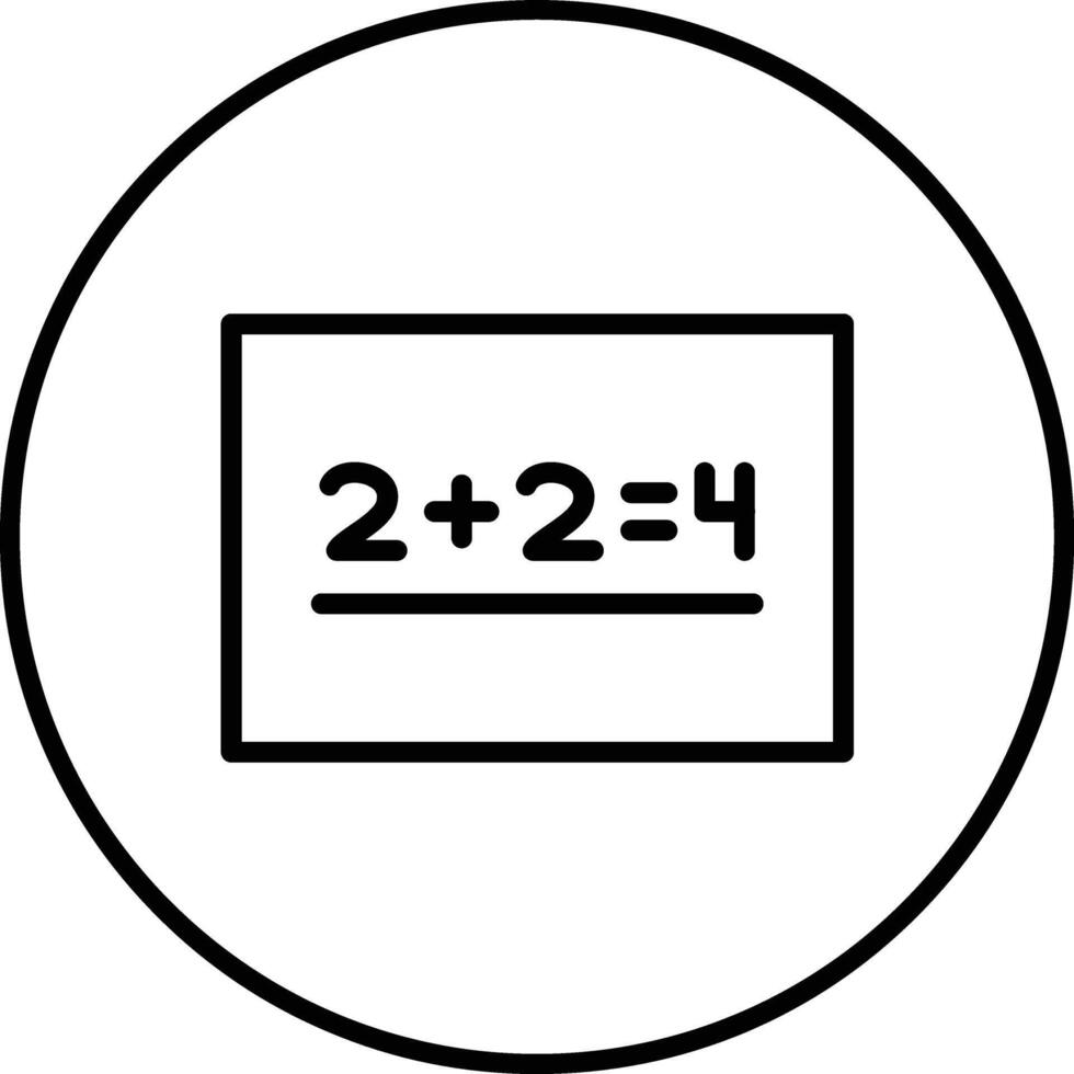 Mathematics Vector Icon