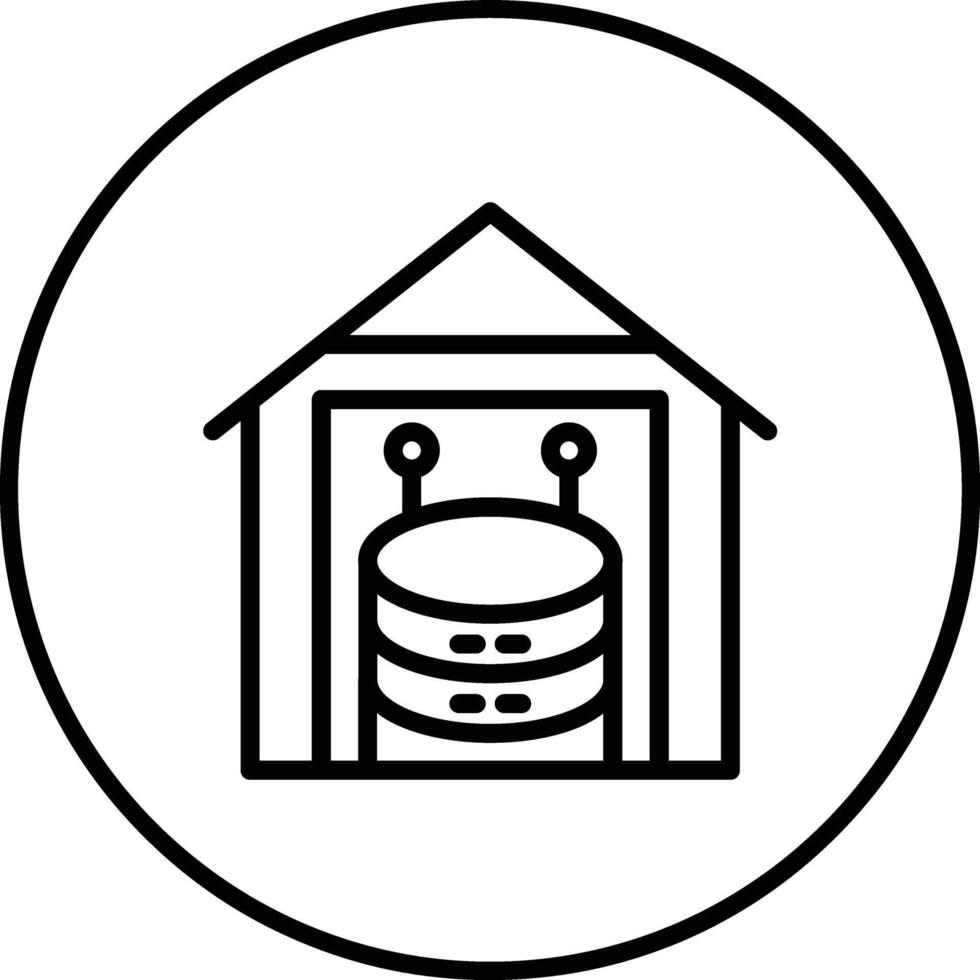 Data Warehouse Vector Icon