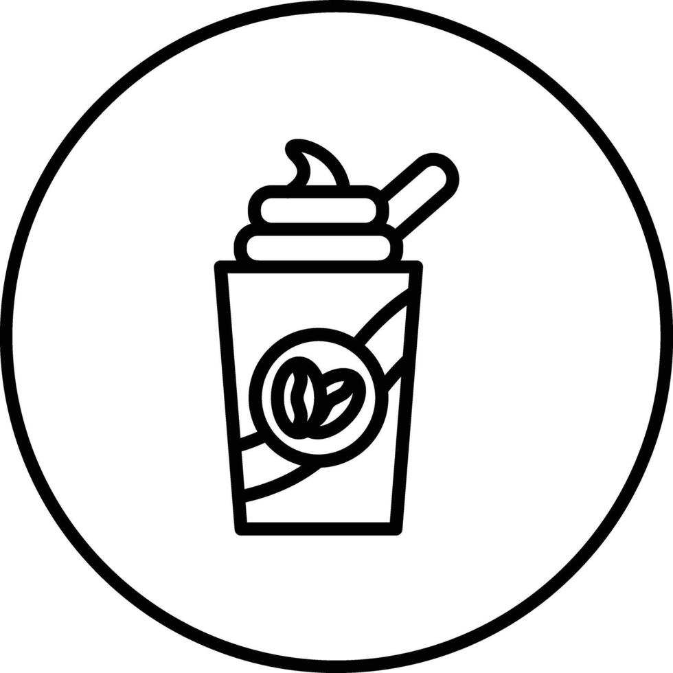 icono de vector frappé