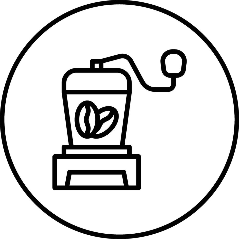 icono de vector de molinillo de café