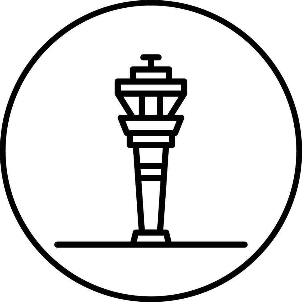 icono de vector de torre de control