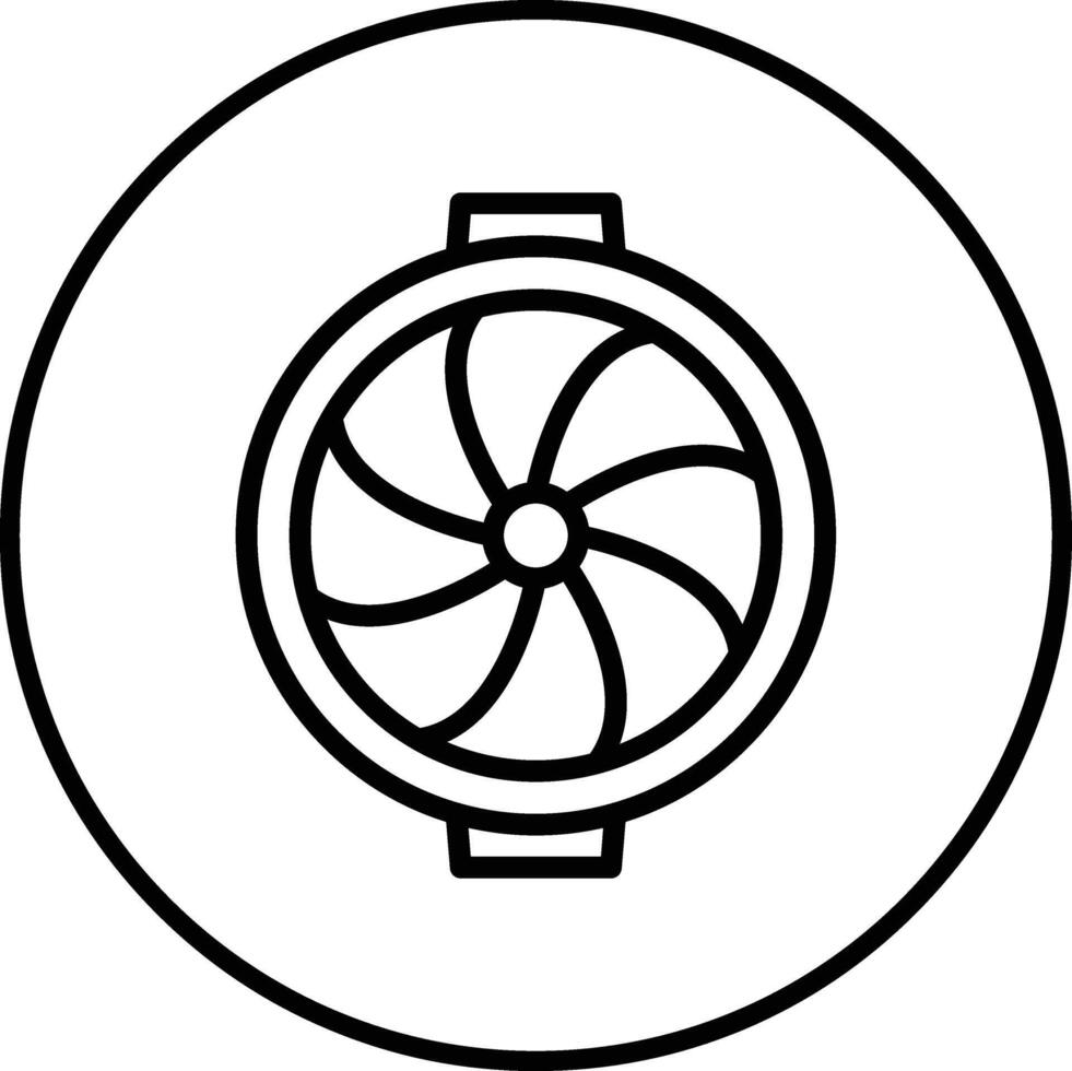 Plane Turbine Vector Icon