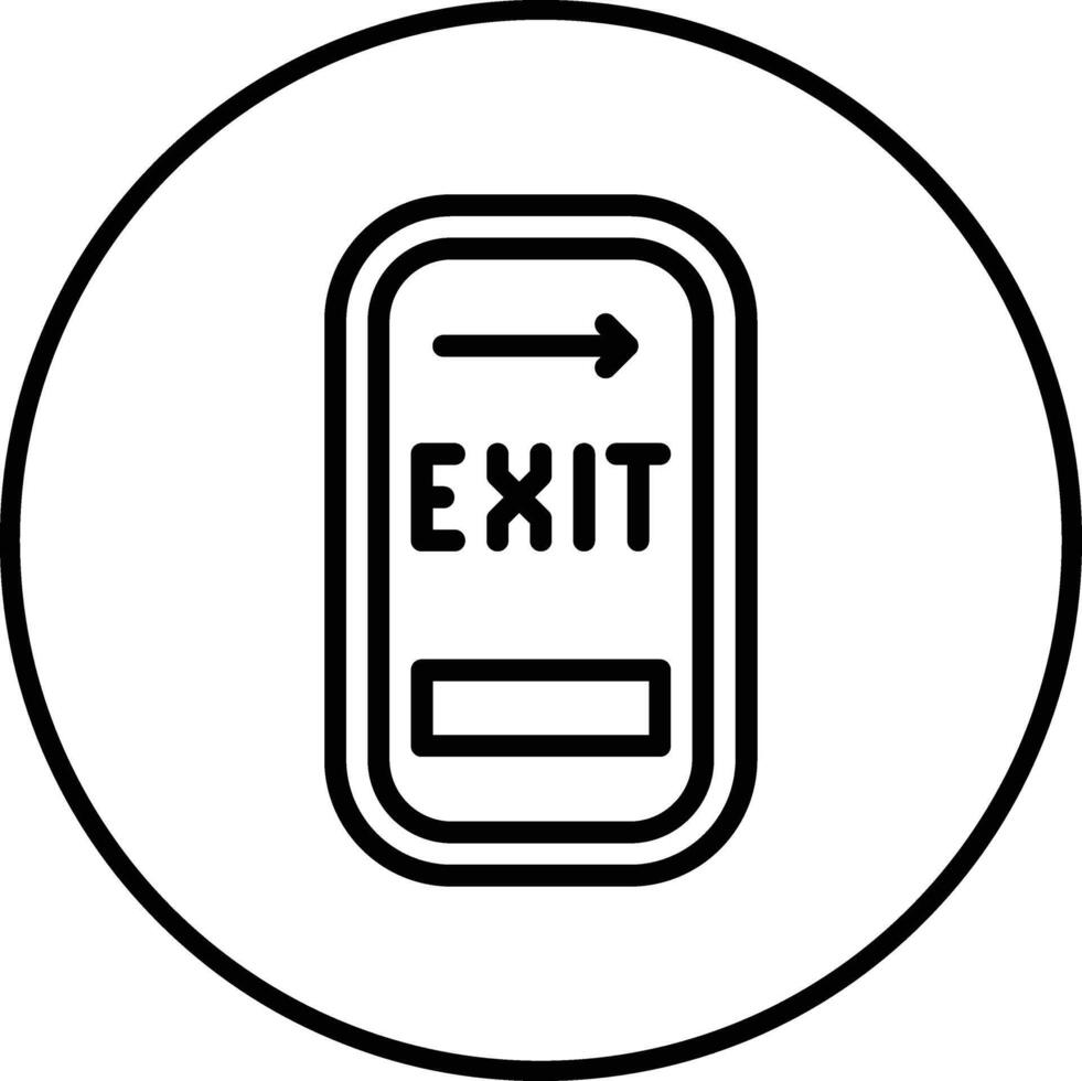 Exit Door Vector Icon
