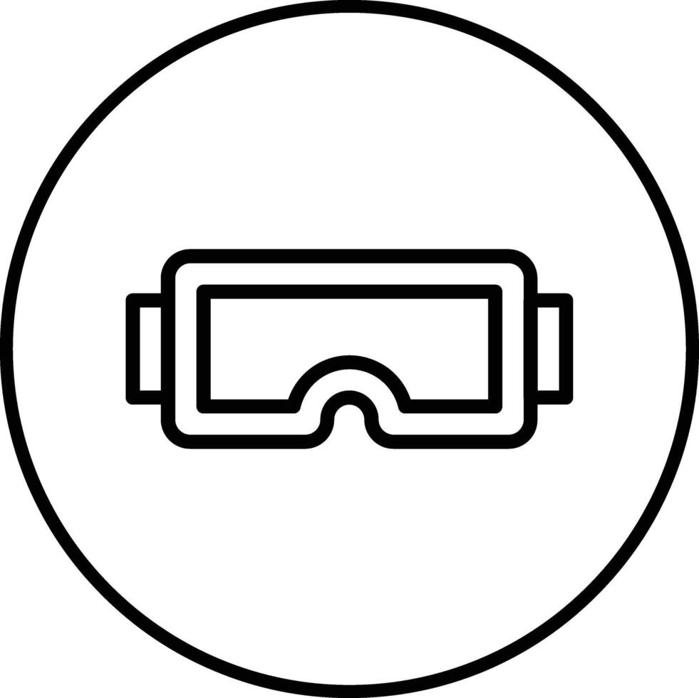 ojo protector vector icono