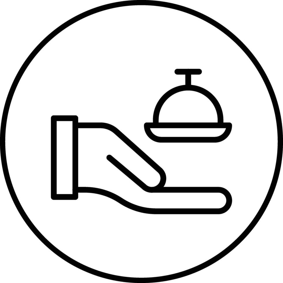 Room Service Vector Icon
