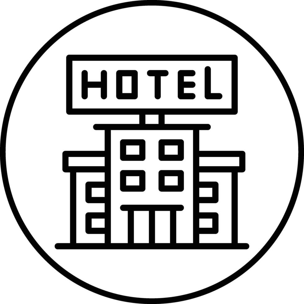 Hotel Sign Vector Icon