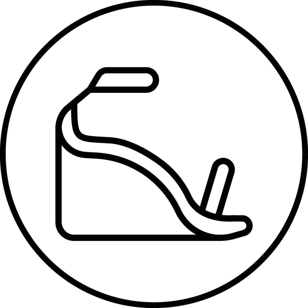 Wedge Heel Vector Icon